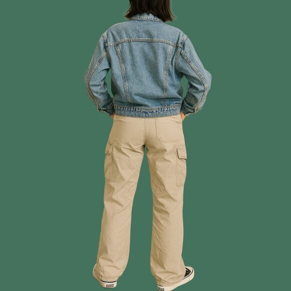 🔥 Garage Cargo Pants P/S – Khaki Utility Straight Leg - Picture 2 of 9